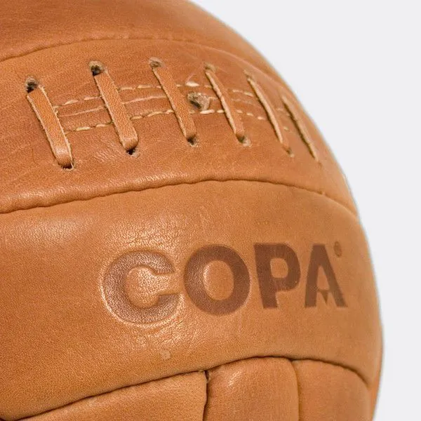 Кожаный футбольный мяч COPA Retro 1950 коричневый - фото 2