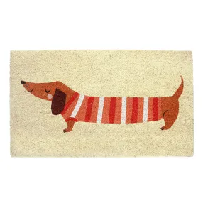 Придверный коврик с таксой REX