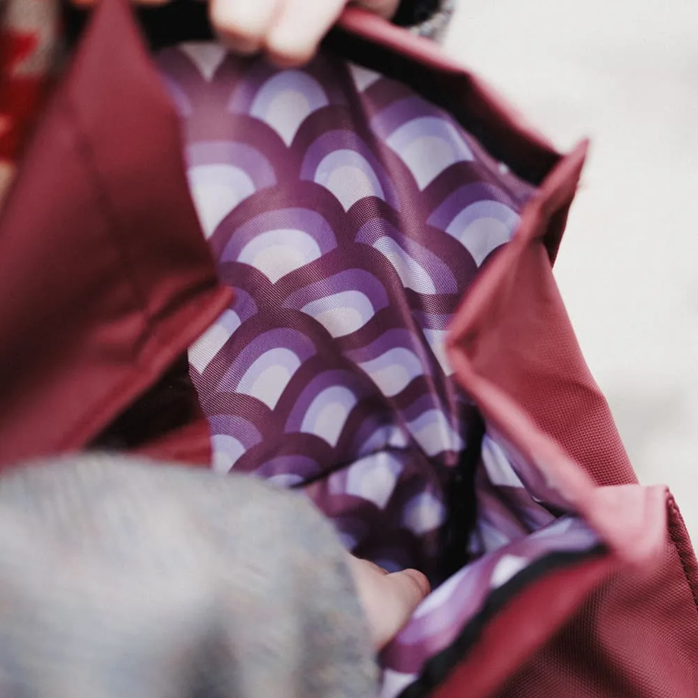 Рюкзак роллтоп Friend Function прорезиненный бордовый - фото 3