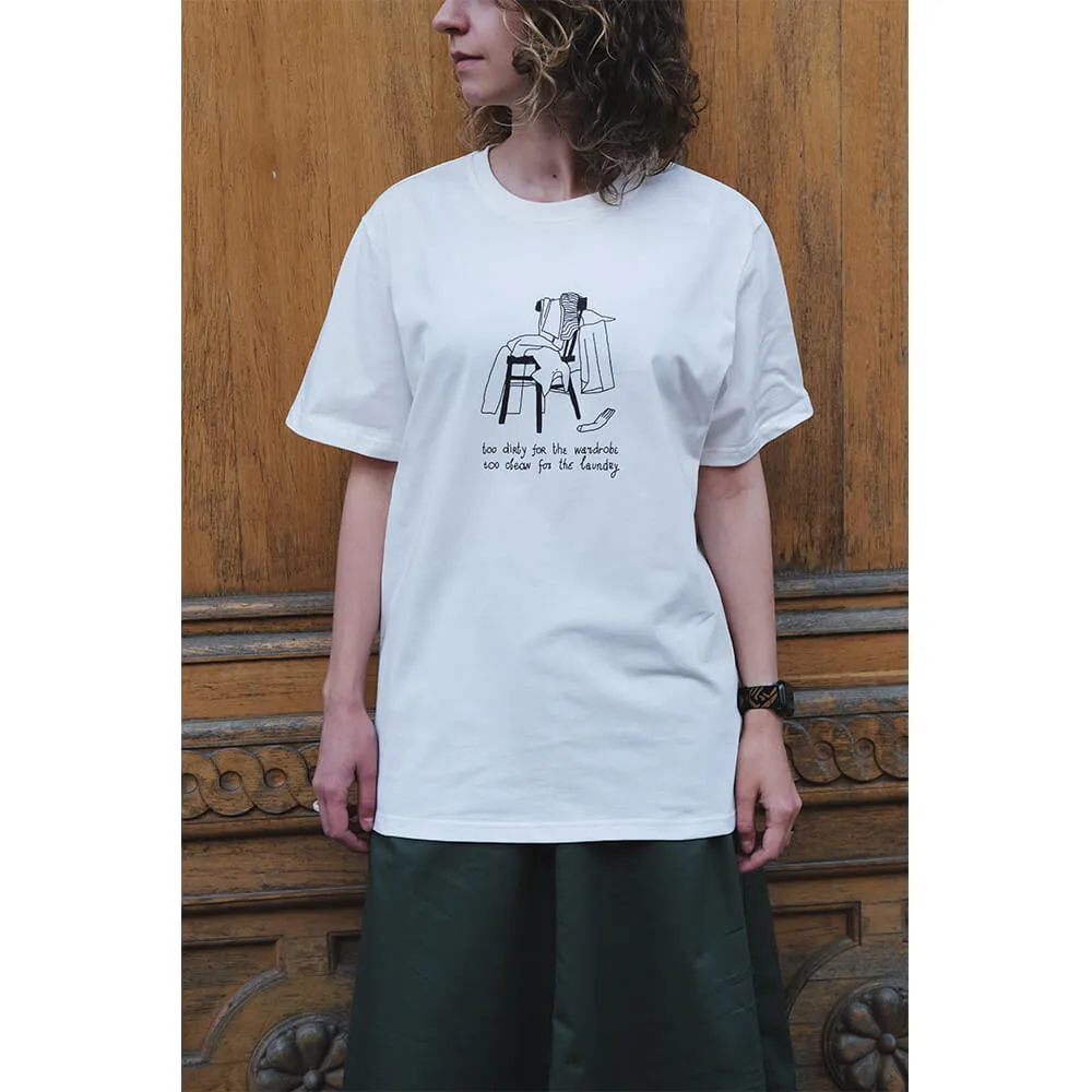 Футболка Friend Function Too Dirty Too Clean белая - фото 9