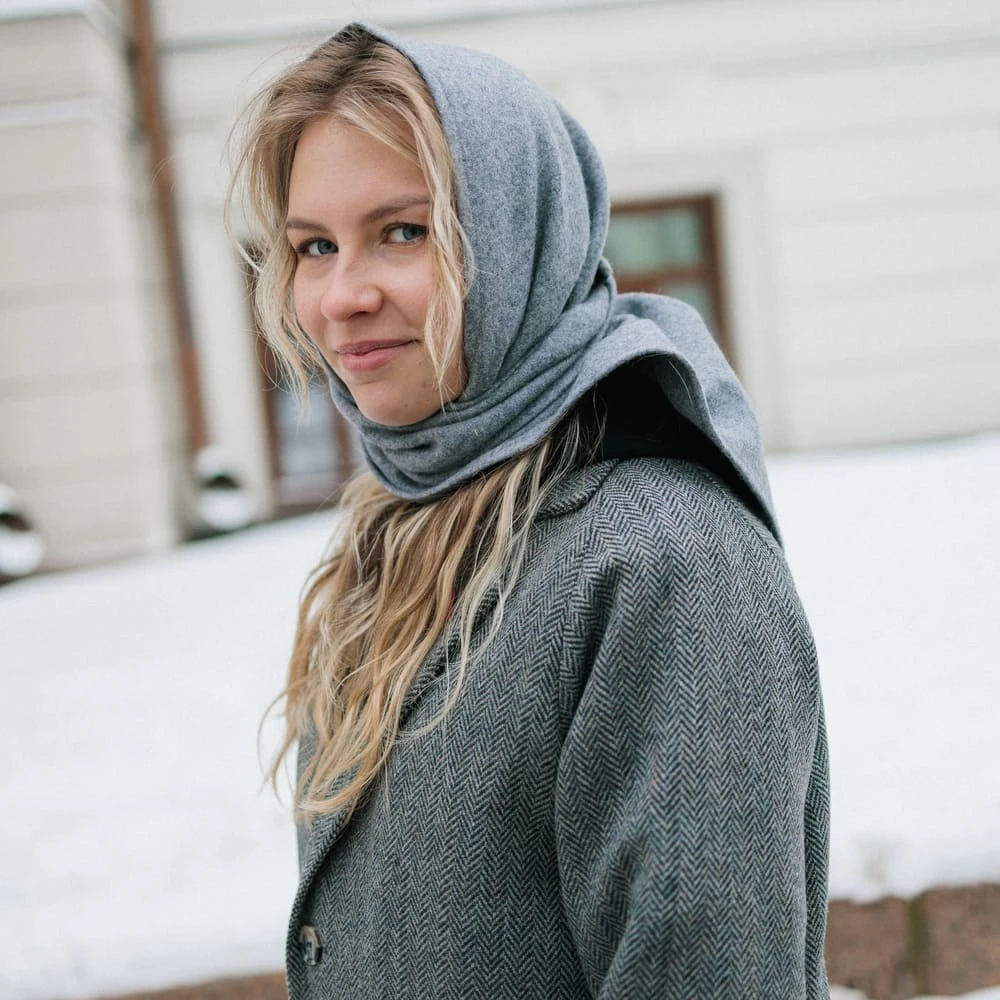 Косынка Friend Function шерстяная и серая (как будни) - фото 9