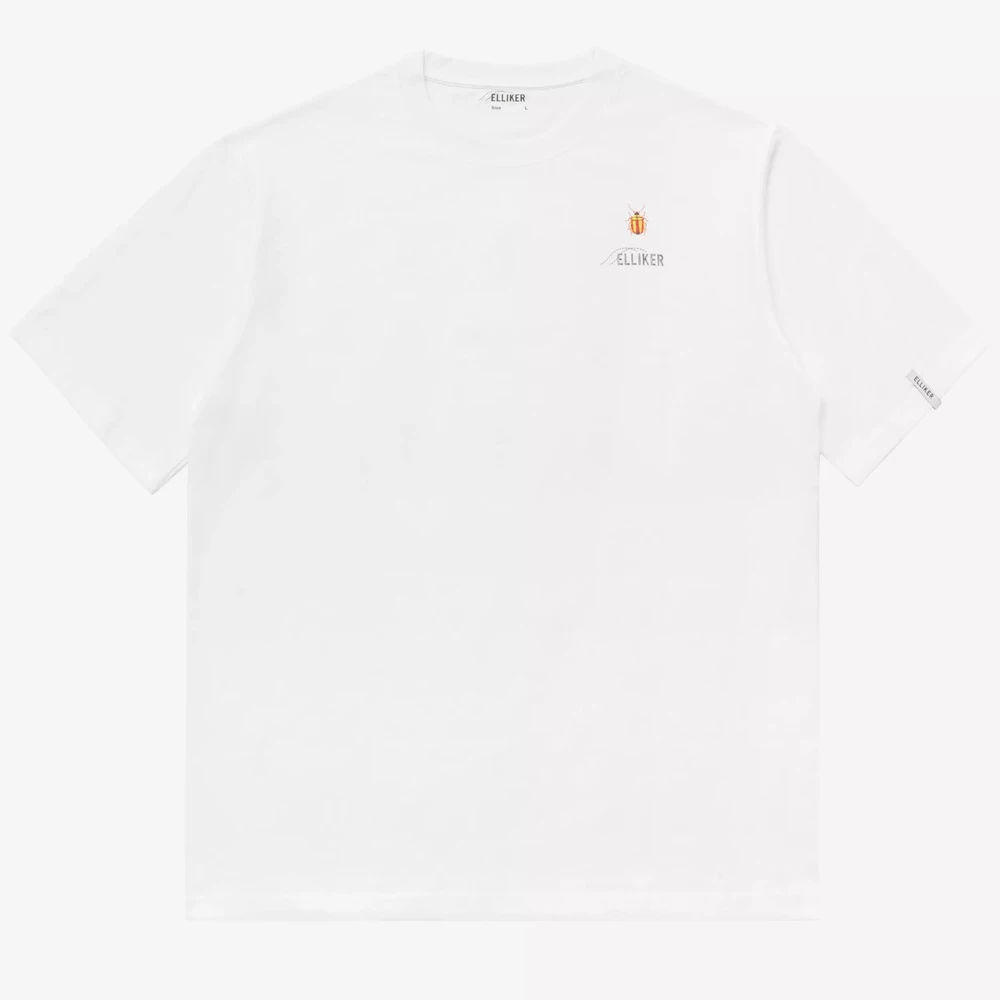 Футболка Elliker Rill Bug Print Short Sleeve белая - фото 5