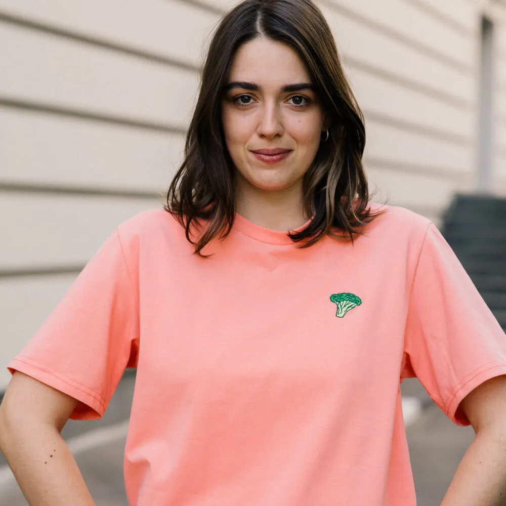 Футболка Friend Function коралловая с брокколи - фото 9