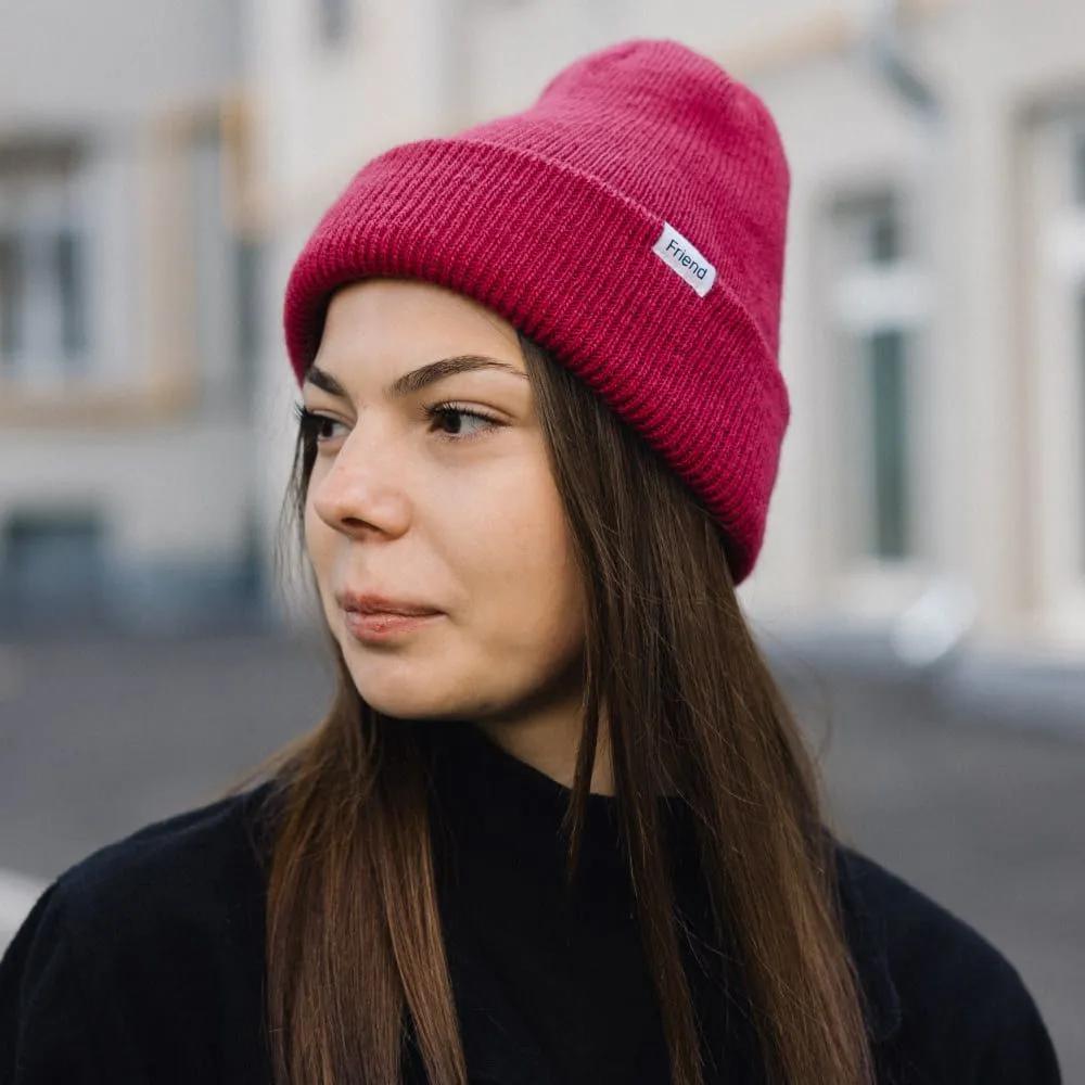 Шапка-бини Friend Function малиновый - фото 1