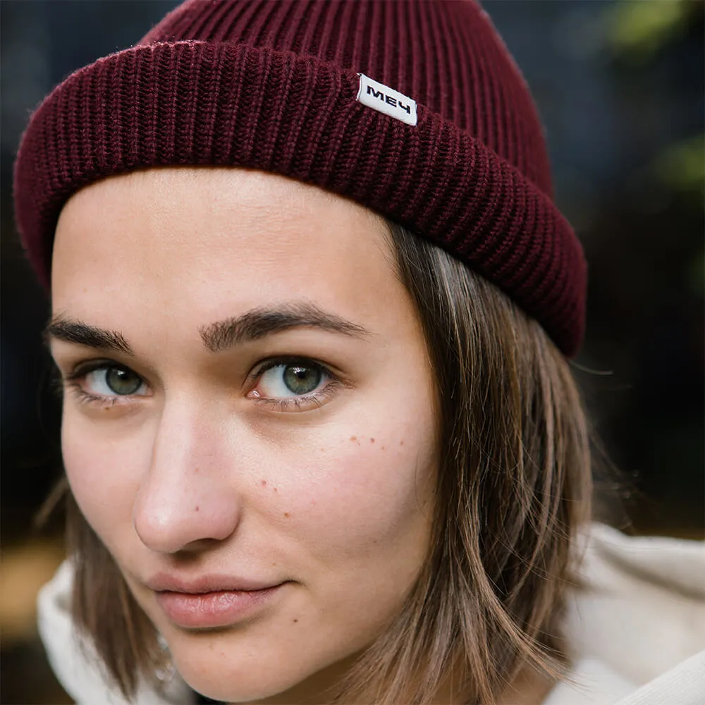 Шапка Меч Knit Short Beanie Bordo - фото 5