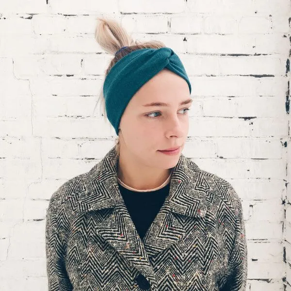 Шерстяная полоска (повязка) на голову Friend Function Морская волна - фото 4