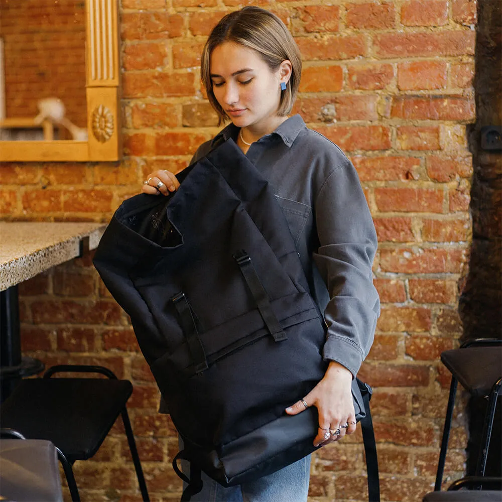 Большой рюкзак-роллтоп Friend Function черный - фото 7