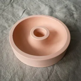 Бетонный подсвечник Unification Love персиковый