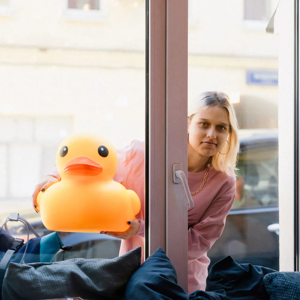 Утка классическая резиновая ОГРОМНАЯ (45 см) - фото 5