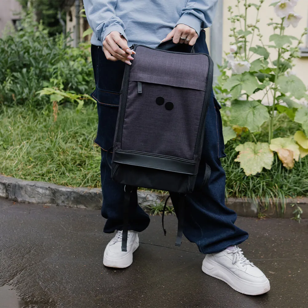 Рюкзак Pinqponq Cubik Medium Anthracite Melange DLX - фото 2