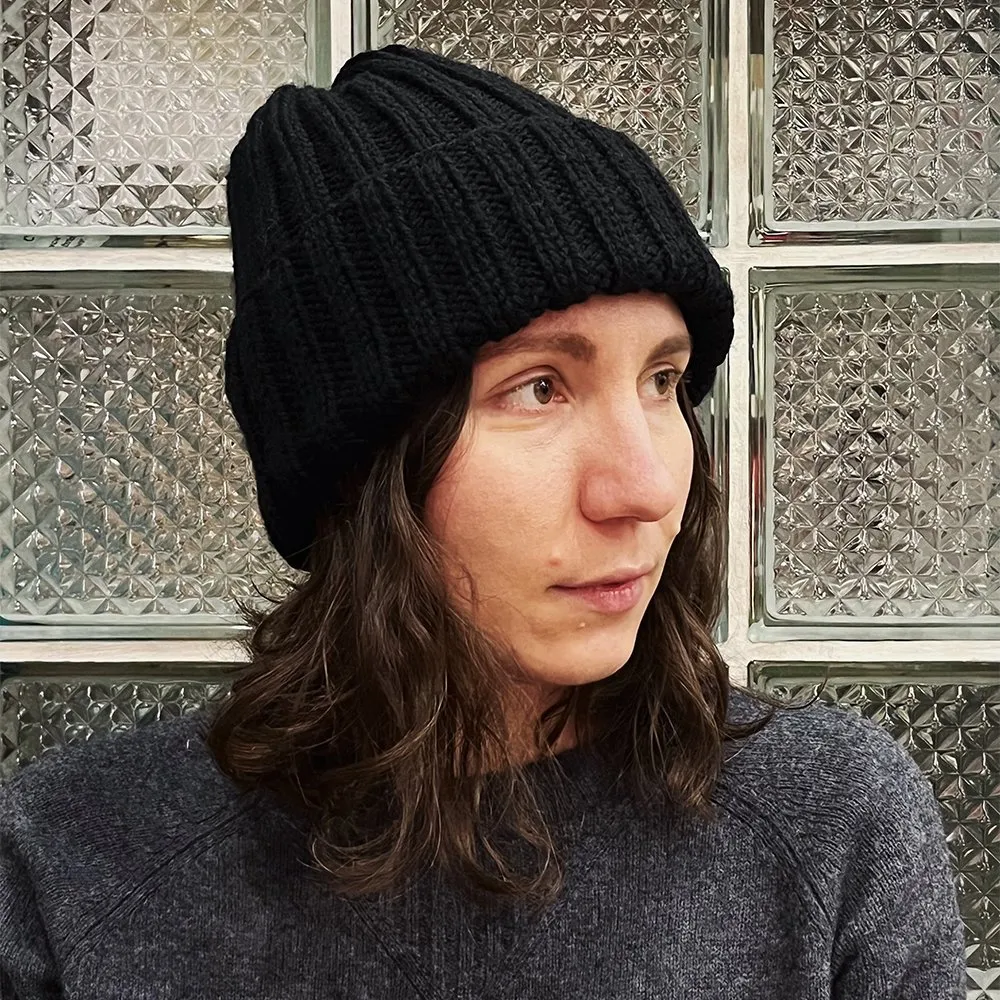 Шапка шерстяная Friend Function Крупной Вязки All Black - фото 12