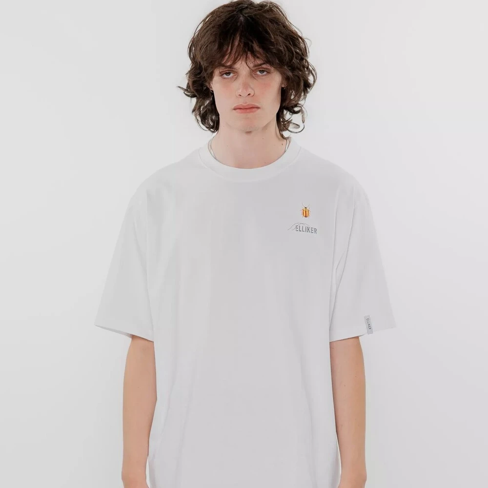 Футболка Elliker Rill Bug Print Short Sleeve белая - фото 8