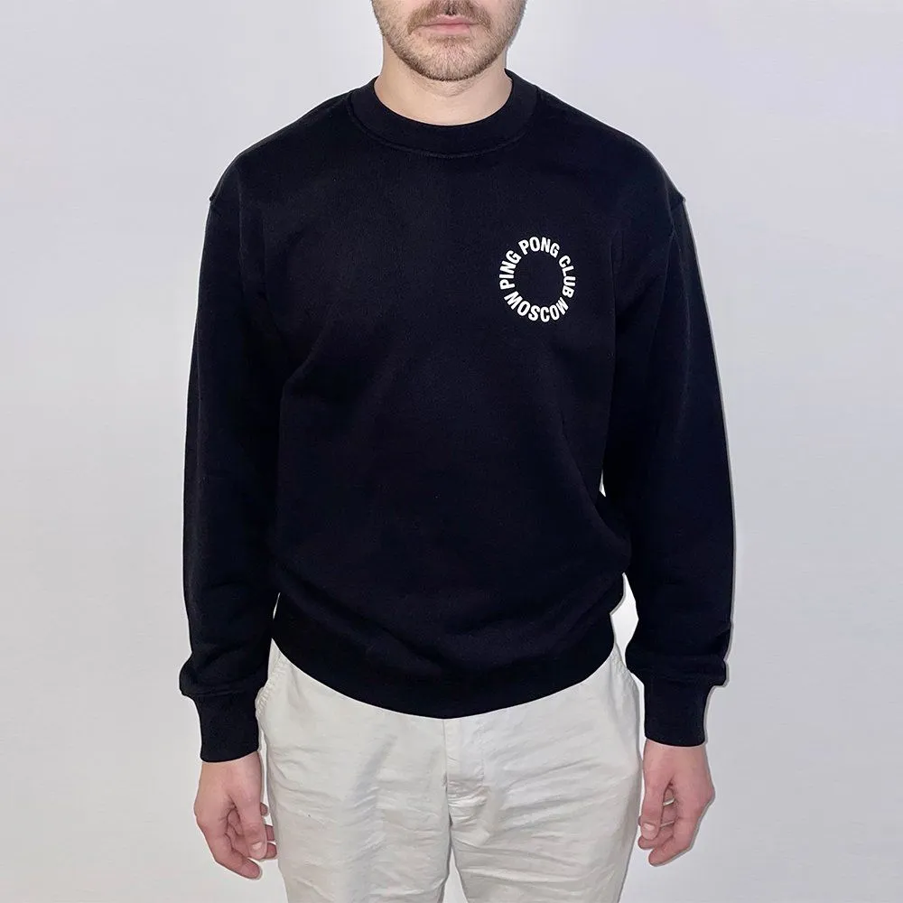 Свитшот Ping Pong Club Moscow Small Logo черный - фото 1
