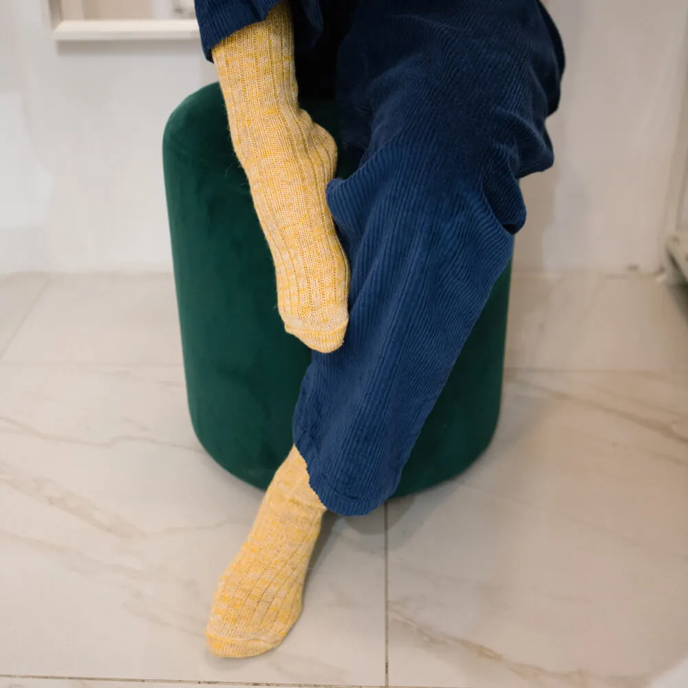 Шерстяные носки Friend Function желтые - фото 5
