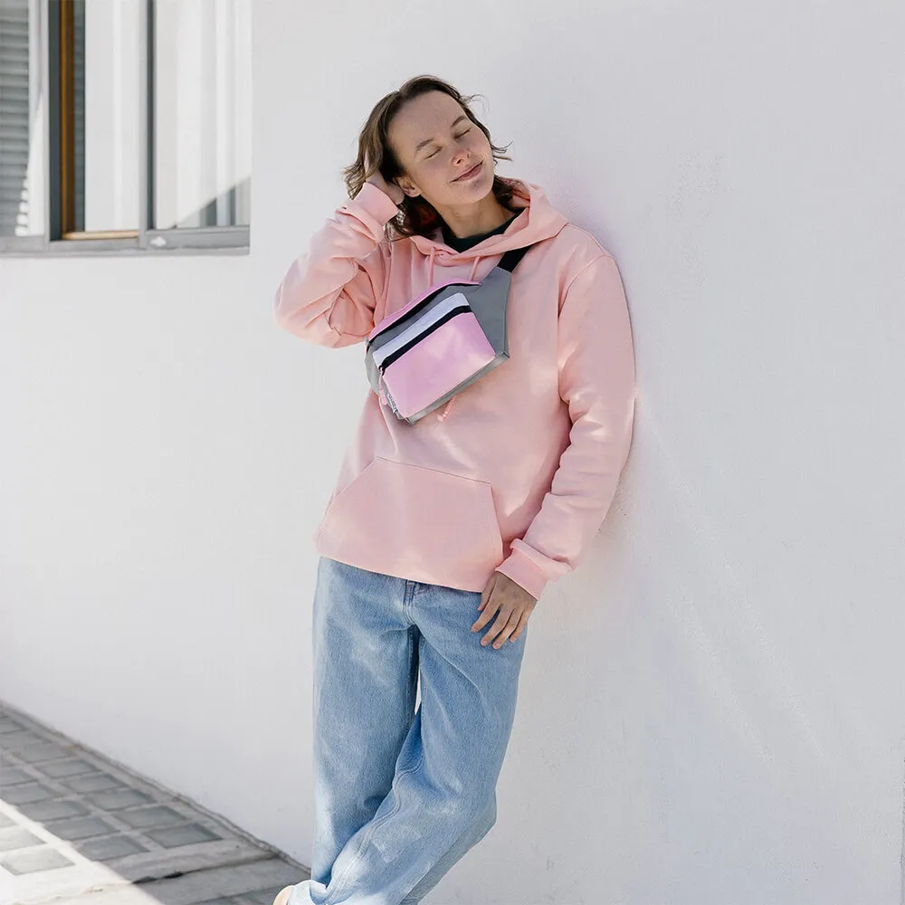 Сумка на пояс Friend Function пастельный colorblock большая хорошая - фото 2