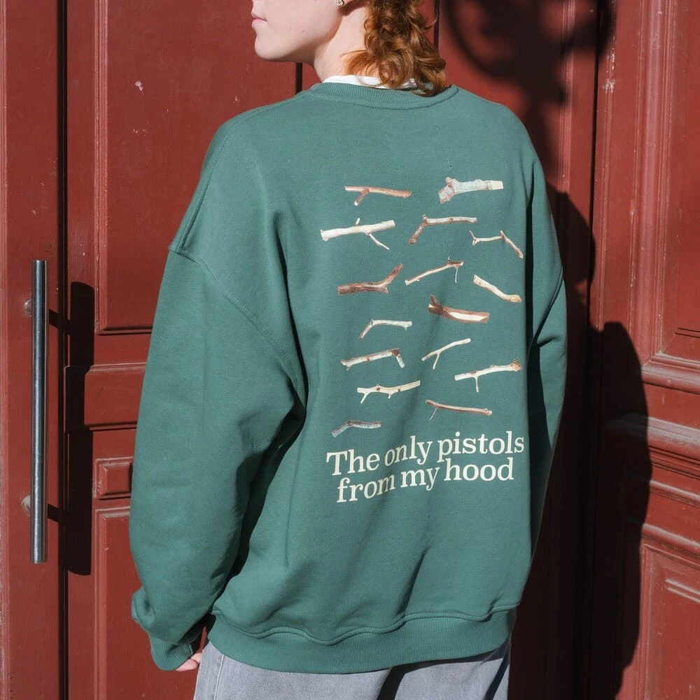 Свитшот Called a Garment X Pistols Зелёный - фото 1