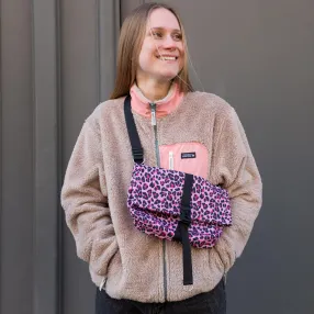 Сумка iyulstore Baby rolltop Розовый леопард