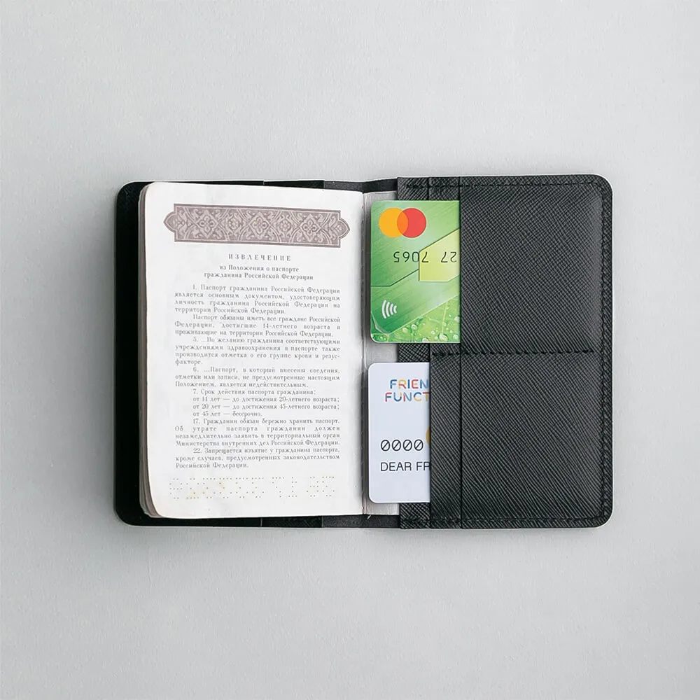 Обложка на паспорт Friend Function синяя - фото 3