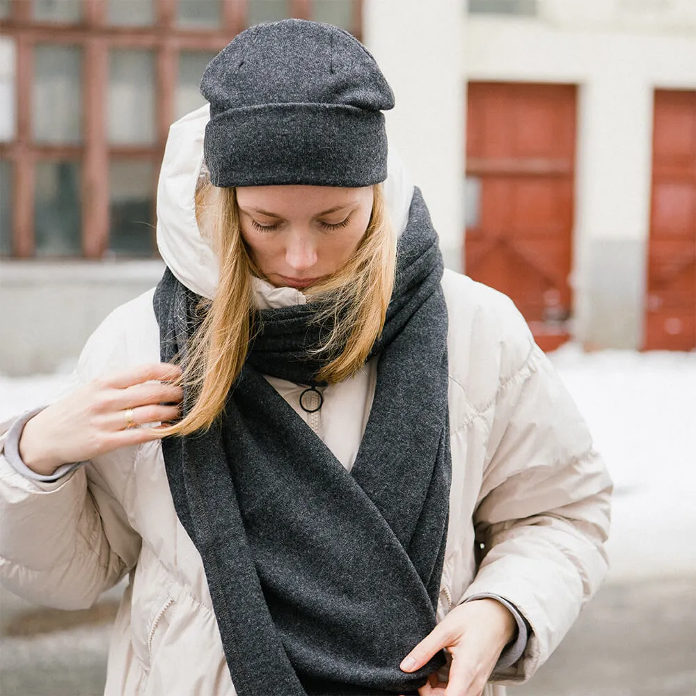 Шапка шерстяная Friend Function Графитовая - фото 6