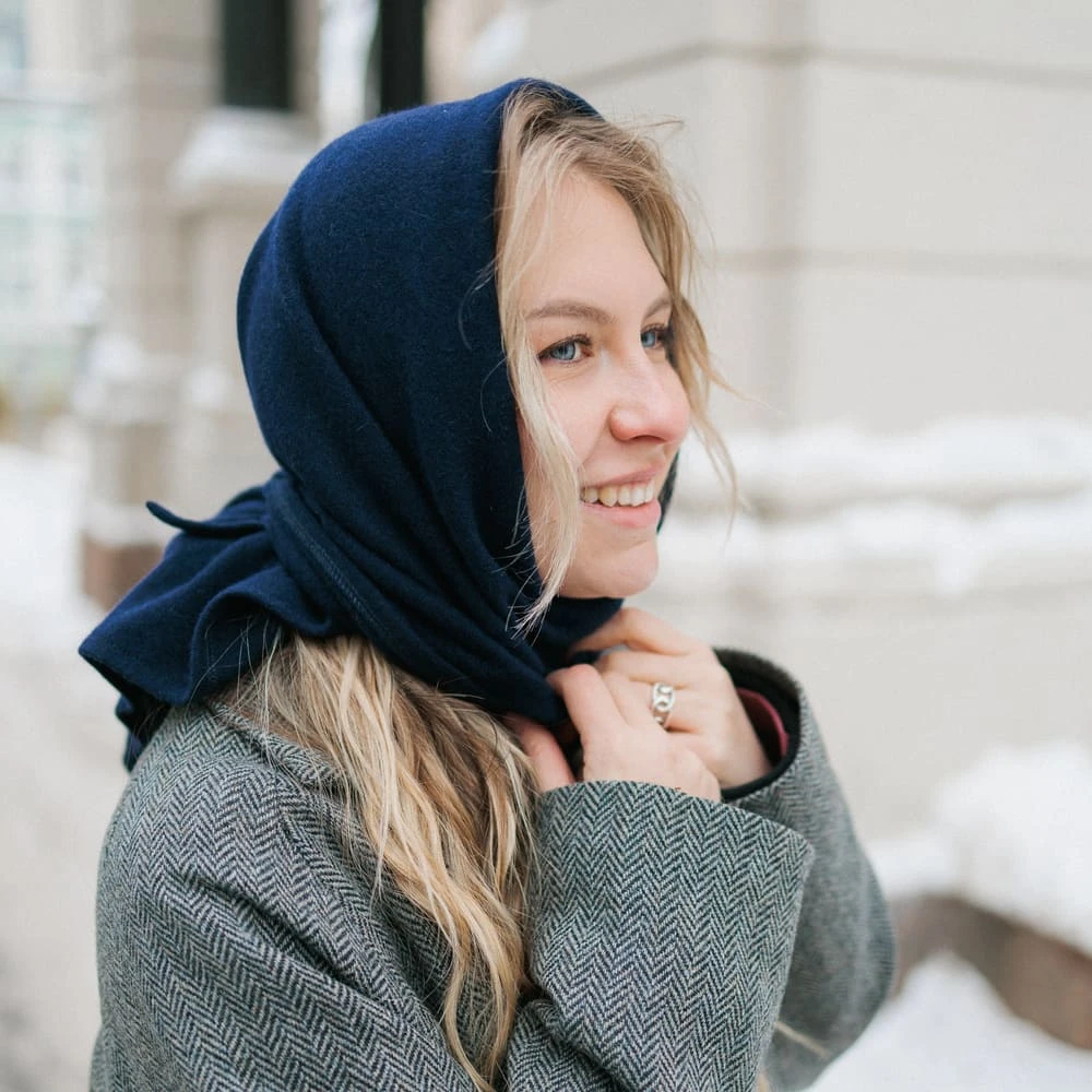 Косынка Friend Function шерстяная невидимый синий - фото 10