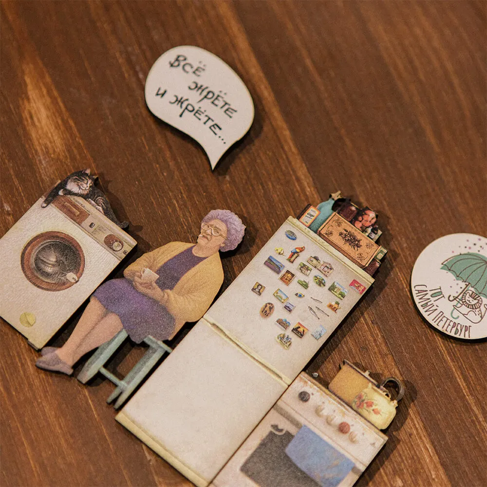 Набор магнитов Тот Самый Петербург «Коммунальная кухня» - фото 7