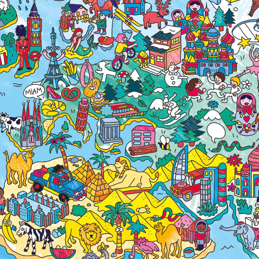 Огромная раскраска OMY Atlas - фото 7