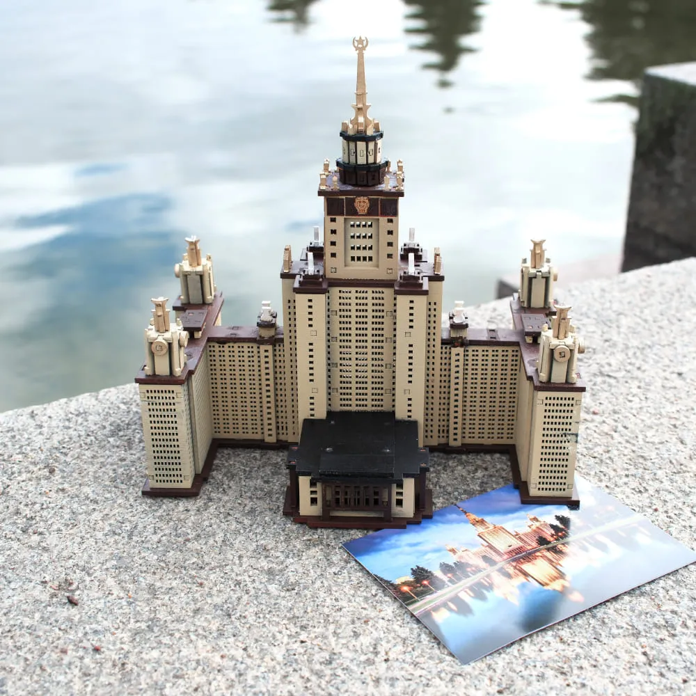 Сборная модель МГУ - фото 4