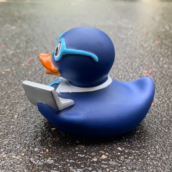 Утка Программист синяя - фото 3