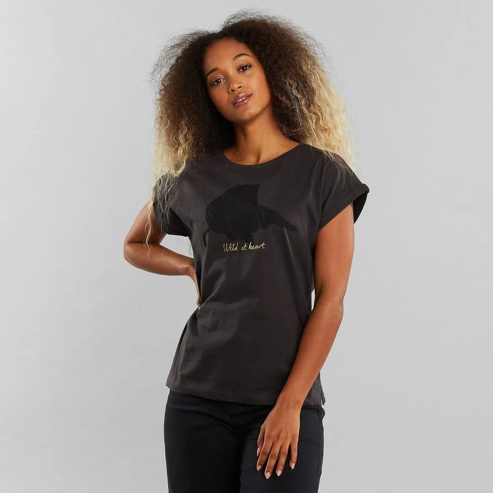 Футболка Dedicated Visby Wild At Heart Charcoal женская - фото 2