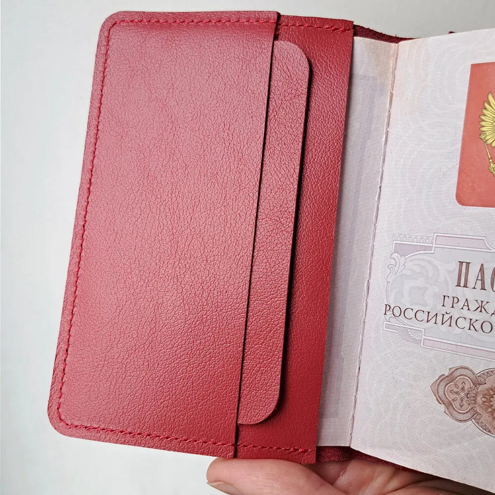 Обложка на паспорт Friend Function красная - фото 7