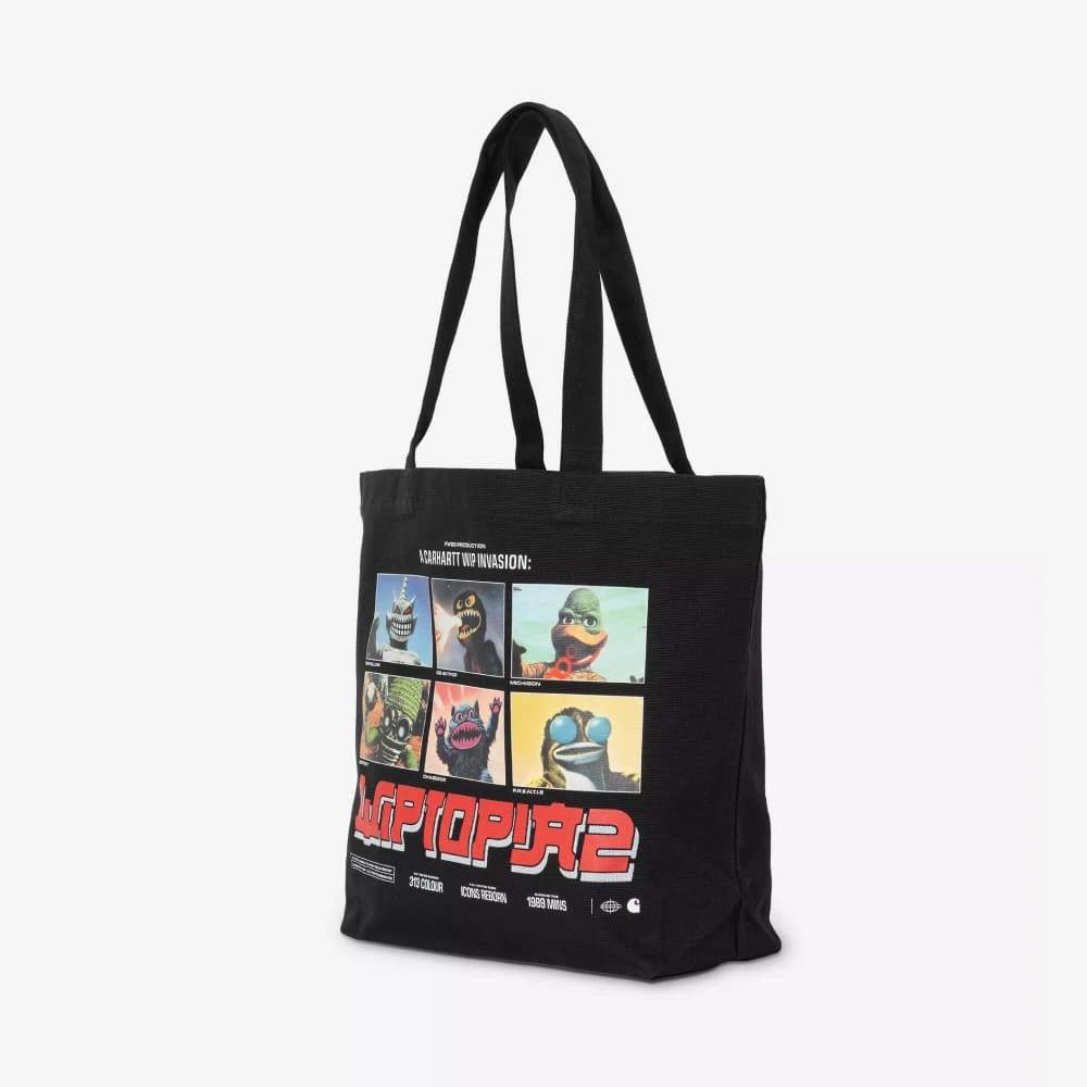 Сумка-тоут Carhartt WIP Canvas Graphic Tote Wiptopia 2 Black - фото 4