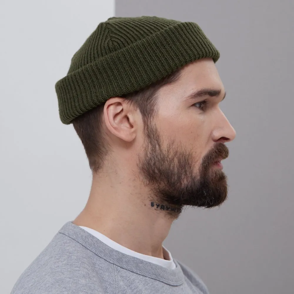 Шапка CHECK YA HEAD шерстяная темно-зеленый 1620 - фото 8