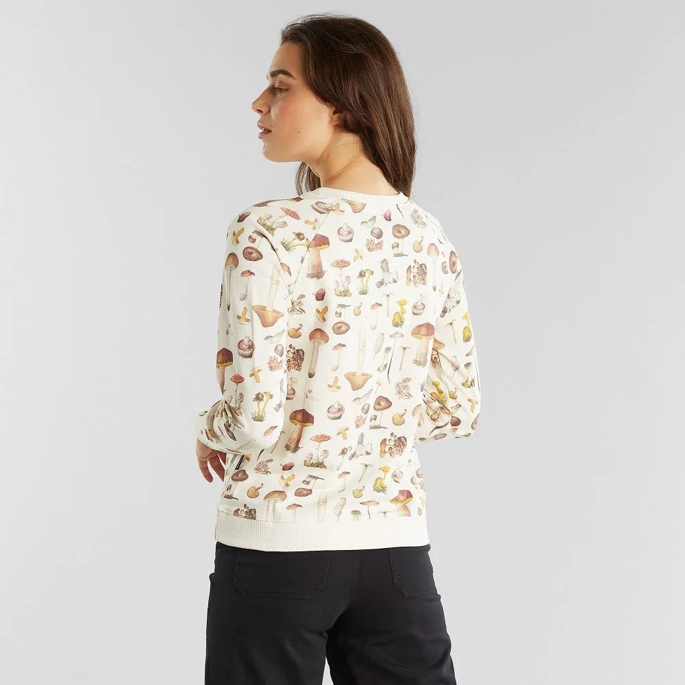 Свитшот Dedicated Ystad Raglan Mushrooms Off-White женский - фото 5