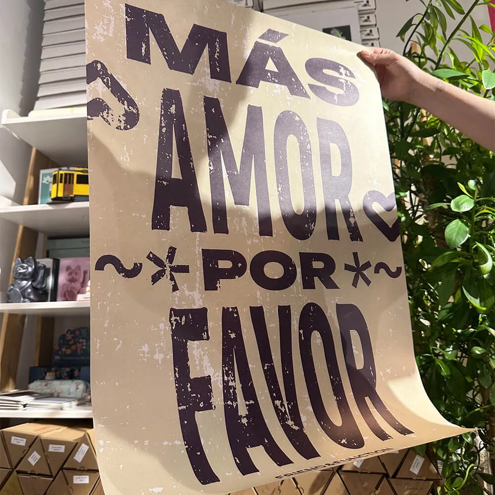 Плакат Friend Function Mas Amor монохромный - фото 6