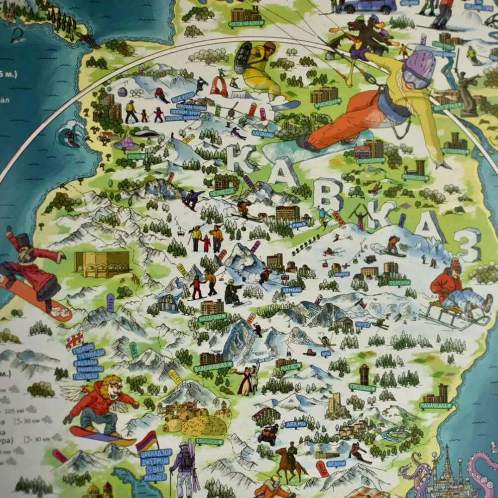 Карта гор и горнолыжных курортов ГораВода - фото 4
