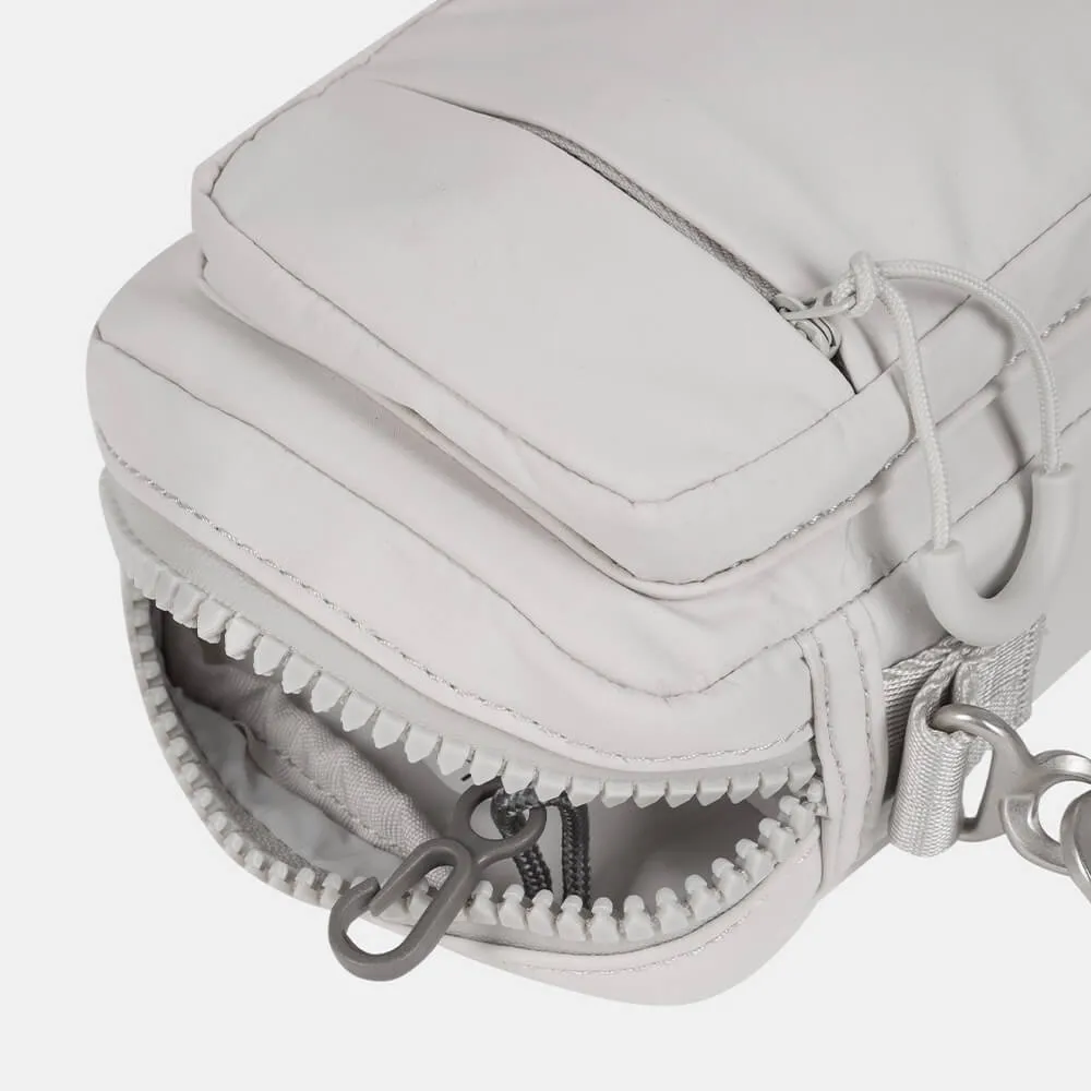 Мини-сумка через плечо SHU рипстоп светло-серая - фото 4