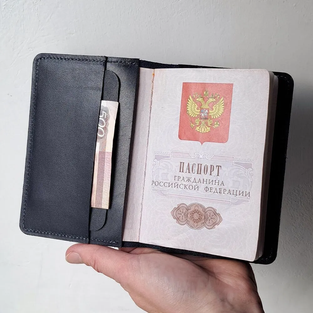 Обложка на паспорт Friend Function синяя - фото 7