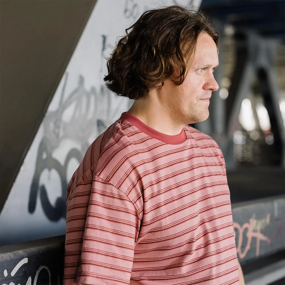 Футболка Меч BASIC STRIPES Rose/Wine - фото 5