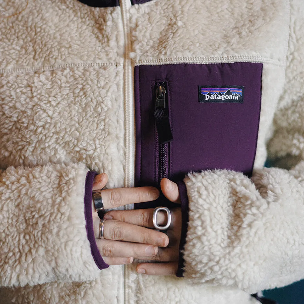 Флиска Patagonia женская Classic Retro-X Fleece Jacket dark natural - night plum - фото 7
