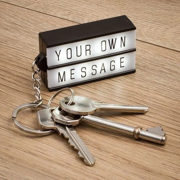 Брелоки Kikkerland в виде лайтбокса - фото 1