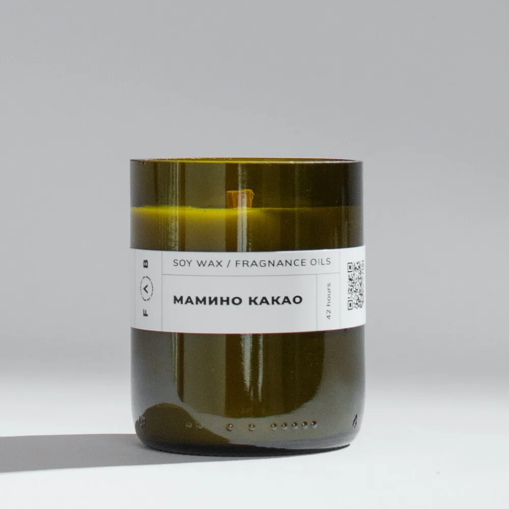 Ароматическая свеча FAB candles 250 мл Мамино какао - фото 1