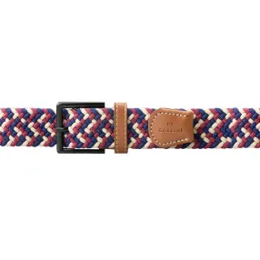 Ремень Garzini Braided Belts Beige Red Blue