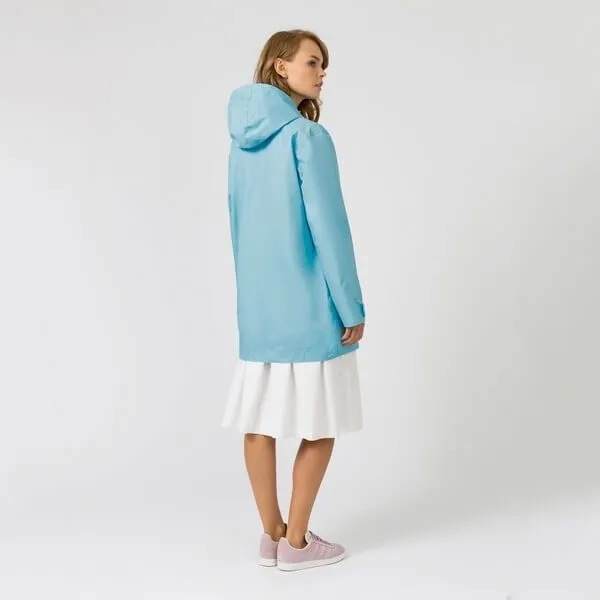 Плащ SHU ярко-голубой - фото 4