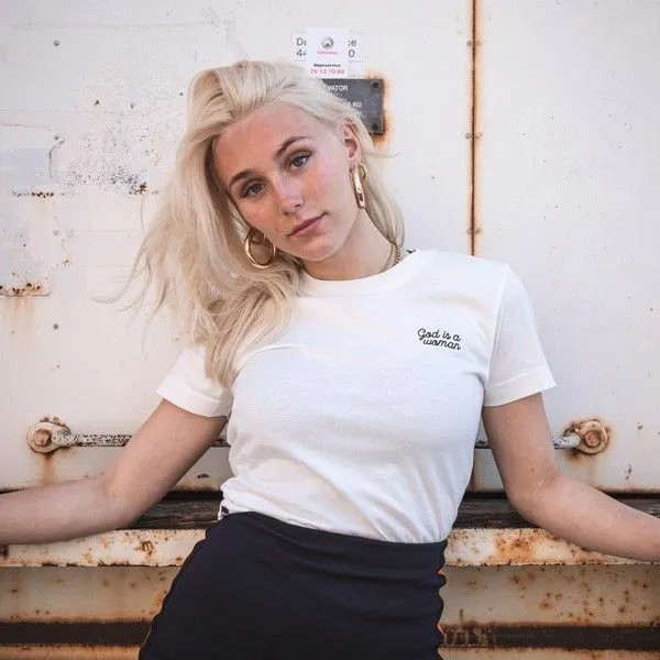 Футболка Dedicated Mysen God is Woman Off-White женская - фото 1