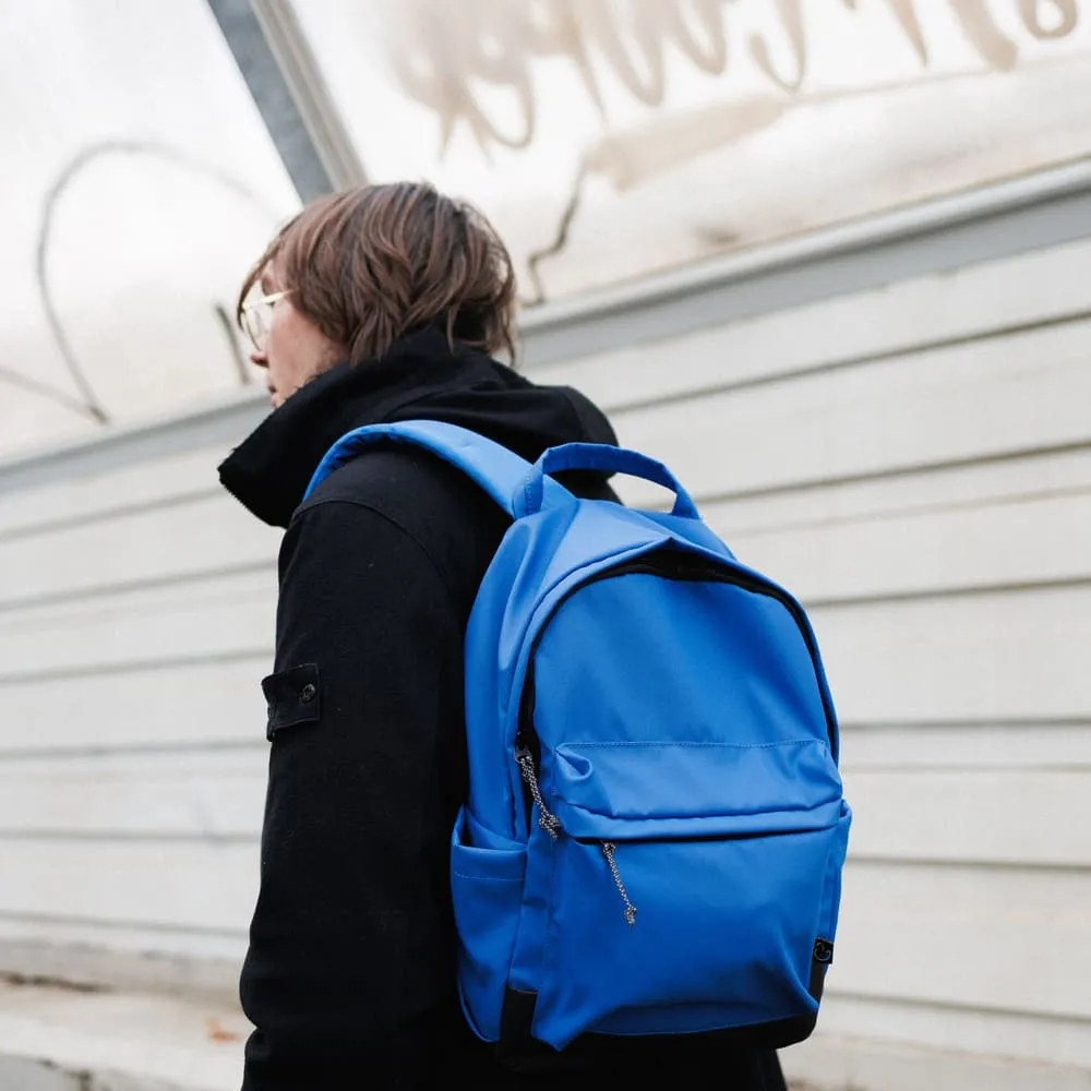 Рюкзак дейпак Friend Function синий прорезиненный - фото 1