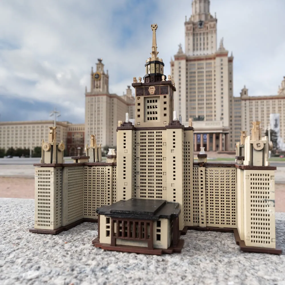 Сборная модель МГУ - фото 2