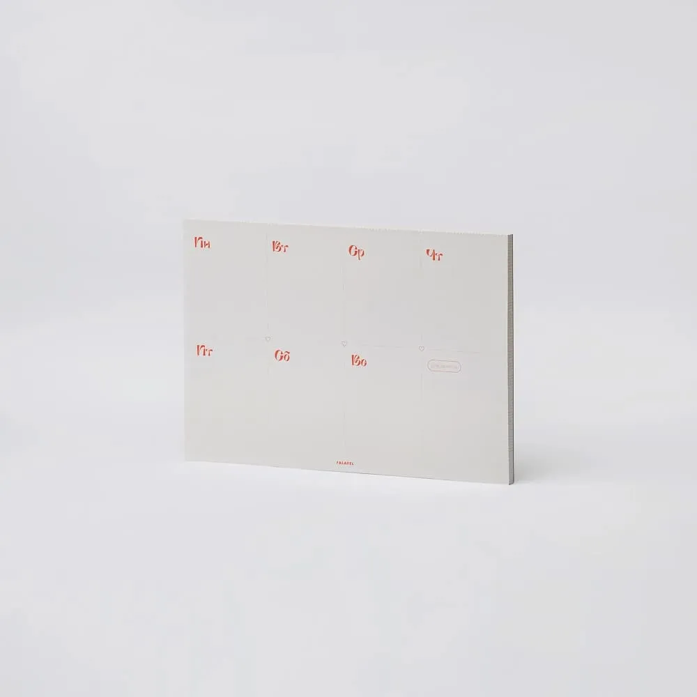 Настольный планировщик Falafel Books A4 Heart Buttons - фото 4