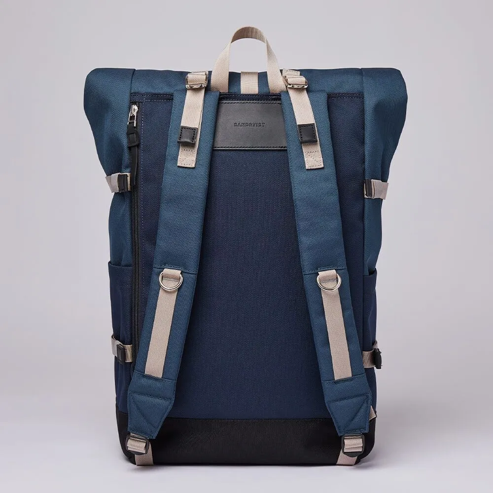 Рюкзак Sandqvist Bernt Multi Steel blue - Navy blue - фото 8