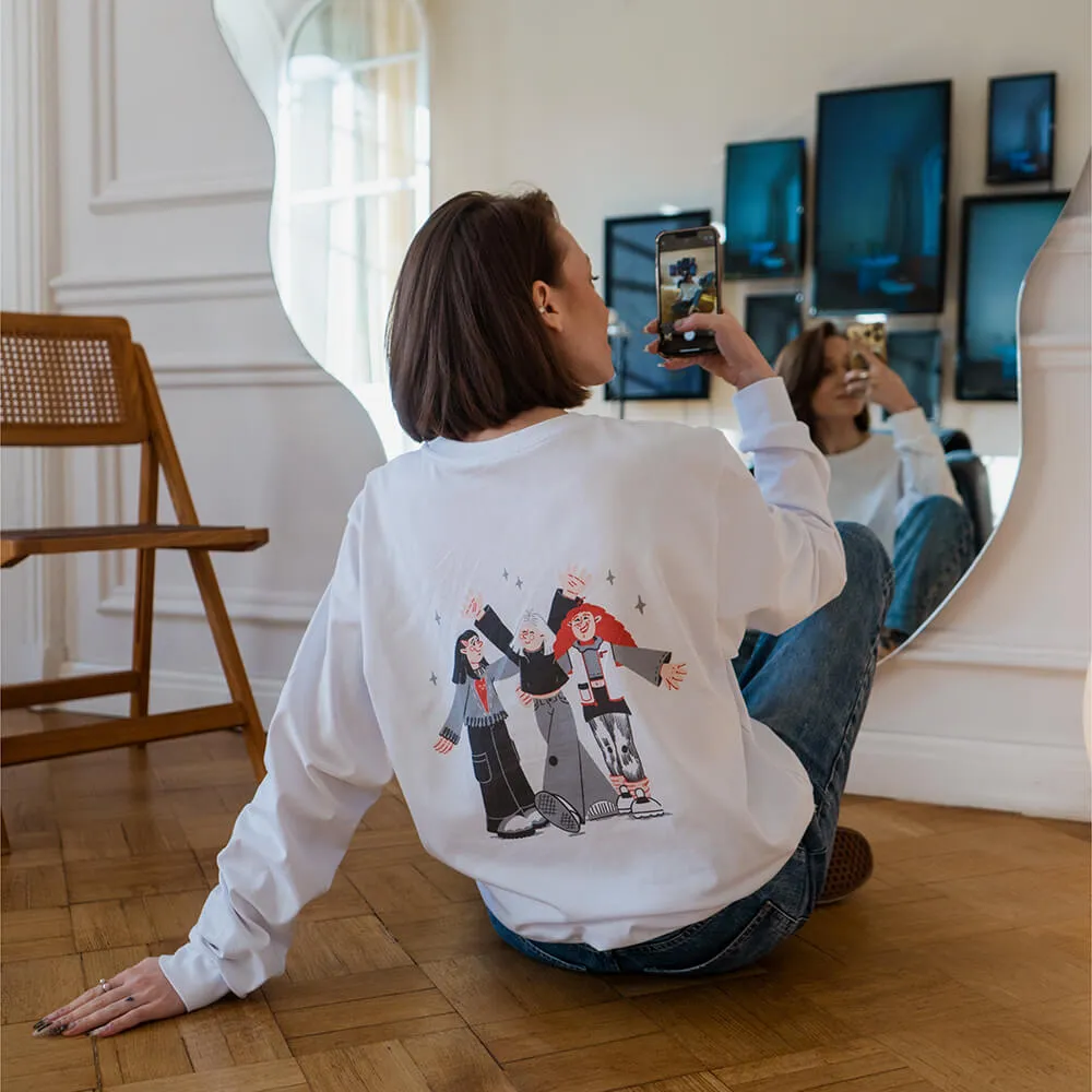 Лонгслив Friend Function Ты Не Одна белый - фото 3