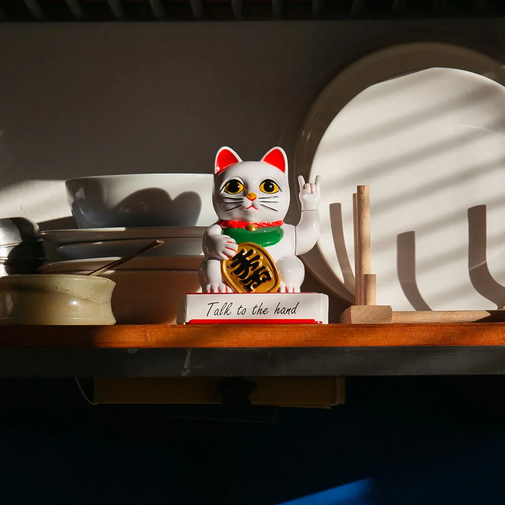 Манэки-нэко - Кот удачи со сменной лапой - фото 5